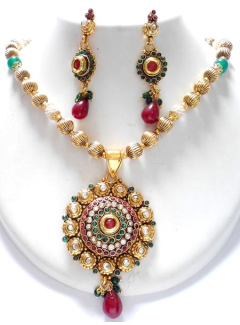 Polki Necklace Set